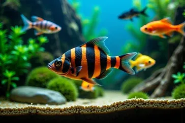 Brzanka sumatrzańska: z jakimi rybami tworzy harmonijne akwarium?